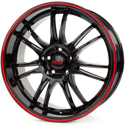 Dotz Shift Pinstripe Red 7x17 4x108 Et25