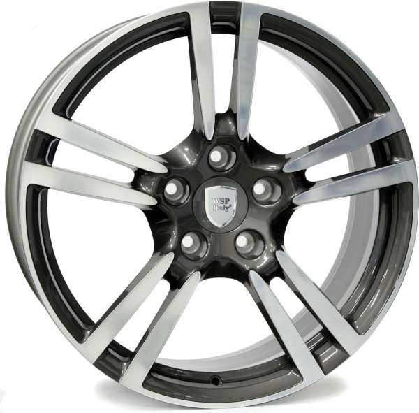 Wsp Saturn W1054 ( Replika Porsche ) Anthracite Polished 9x19 5x130 Et60